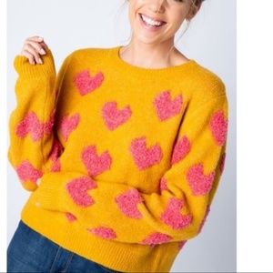 &Merci heart sweater